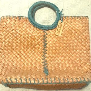 Polo by Ralph Lauren Woven Straw Tote Bag